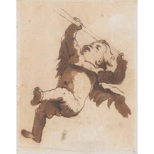 A Winged Putto, Facing Left